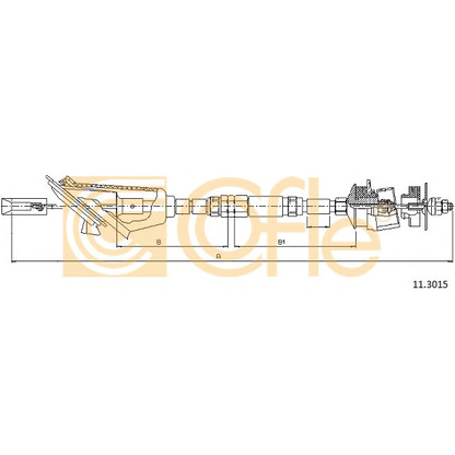 Foto Cable de accionamiento, accionamiento del embrague COFLE 113015