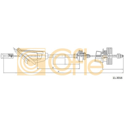 Foto Cable de accionamiento, accionamiento del embrague COFLE 113016