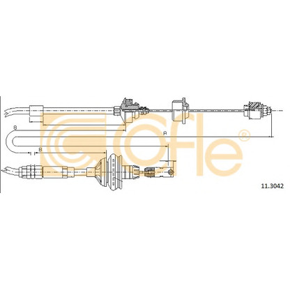 Foto Cable de accionamiento, accionamiento del embrague COFLE 113042