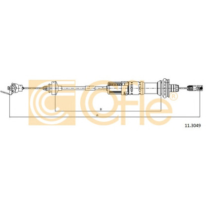 Foto Cable de accionamiento, accionamiento del embrague COFLE 113049