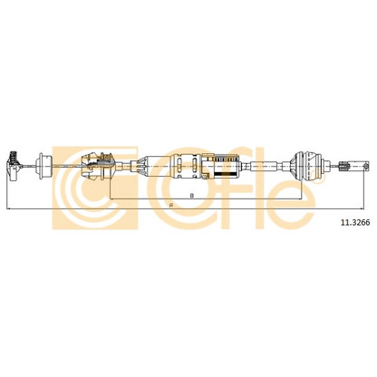 Foto Cable de accionamiento, accionamiento del embrague COFLE 113266