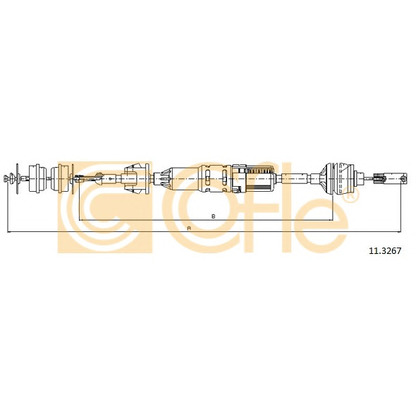 Foto Cable de accionamiento, accionamiento del embrague COFLE 113267