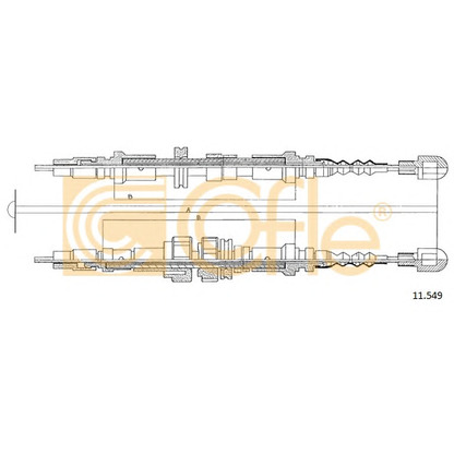 Photo Cable, parking brake COFLE 11549