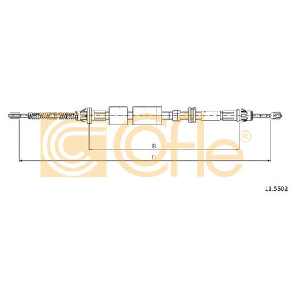 Photo Cable, parking brake COFLE 115502