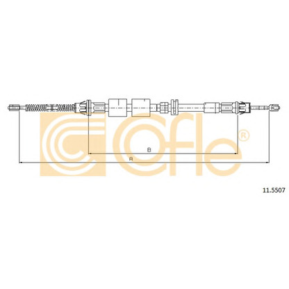 Photo Cable, parking brake COFLE 115507