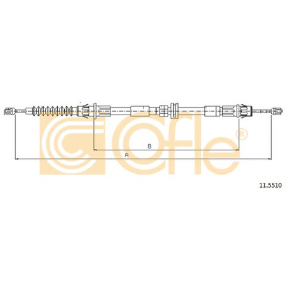 Foto Cable de accionamiento, freno de estacionamiento COFLE 115510