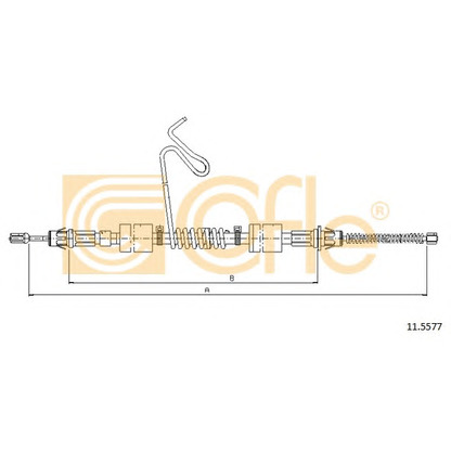 Photo Cable, parking brake COFLE 115577