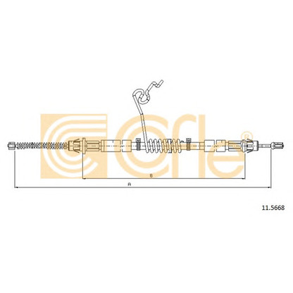 Photo Cable, parking brake COFLE 115668