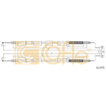 Foto Cable de accionamiento, freno de estacionamiento COFLE 115773