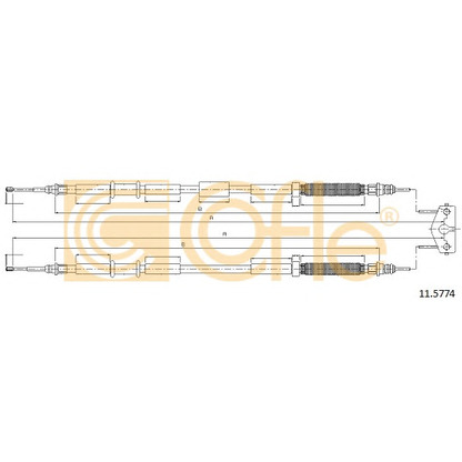 Foto Cable de accionamiento, freno de estacionamiento COFLE 115774