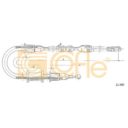 Photo Cable, parking brake COFLE 11580