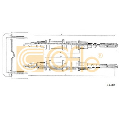 Photo Cable, parking brake COFLE 11582