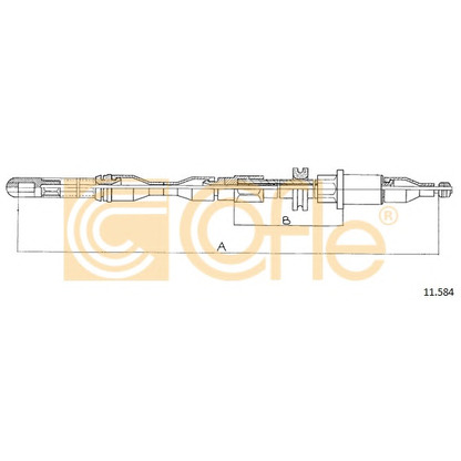 Photo Cable, parking brake COFLE 11584