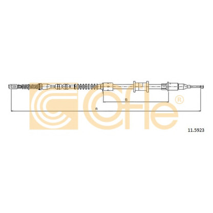 Foto Cable de accionamiento, freno de estacionamiento COFLE 115923