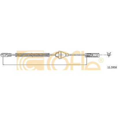 Photo Cable, parking brake COFLE 115958