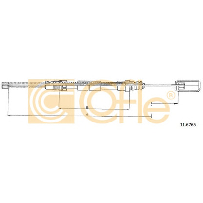 Photo Cable, parking brake COFLE 116765