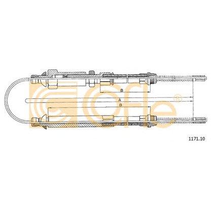 Foto Cable de accionamiento, freno de estacionamiento COFLE 117110