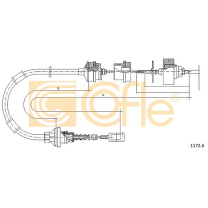 Foto Cable de accionamiento, accionamiento del embrague COFLE 11726