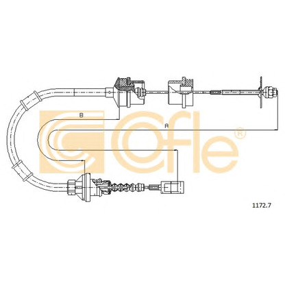 Foto Cable de accionamiento, accionamiento del embrague COFLE 11727