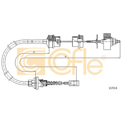 Foto Cable de accionamiento, accionamiento del embrague COFLE 11728