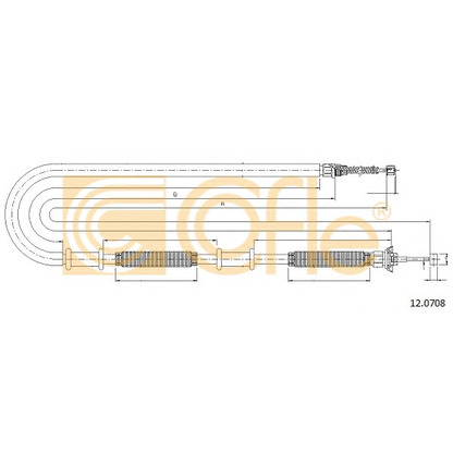 Photo Cable, parking brake COFLE 120708