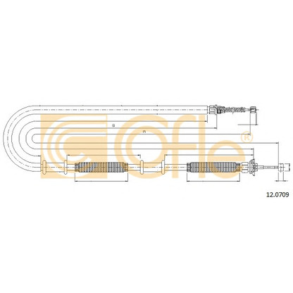 Photo Cable, parking brake COFLE 120709