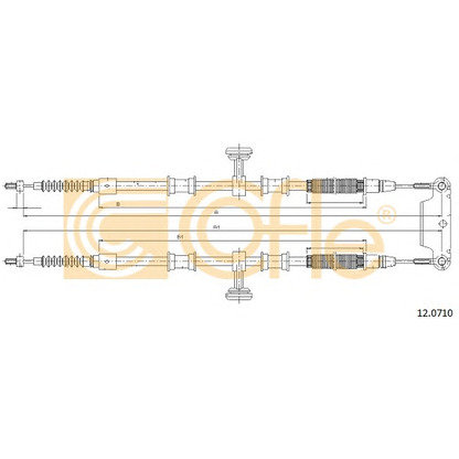 Photo Cable, parking brake COFLE 120710