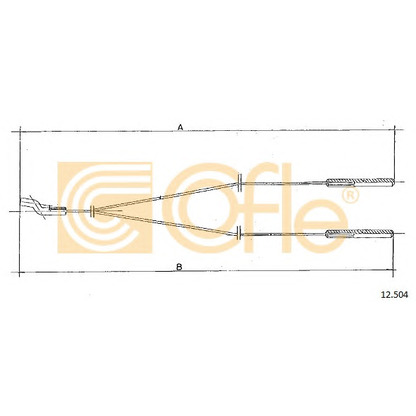 Photo Cable, heater flap COFLE 12504