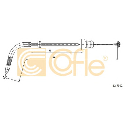 Foto Cable del acelerador COFLE 127302