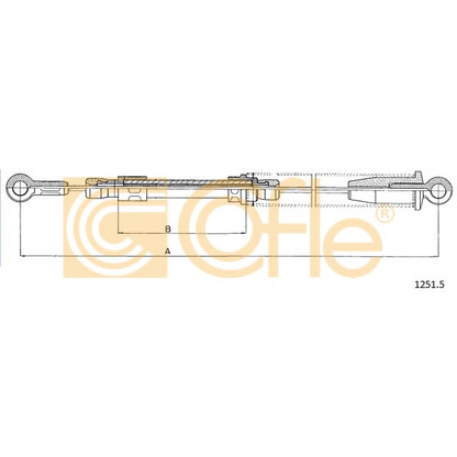 Photo Cable, parking brake COFLE 12515