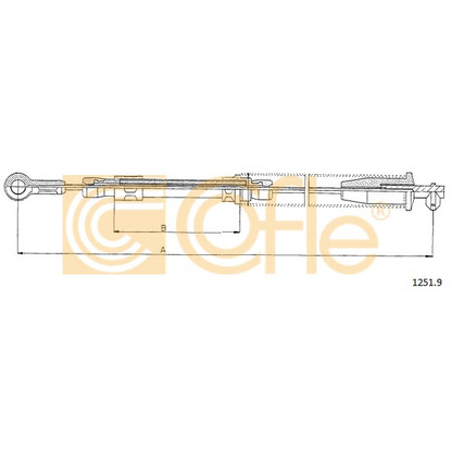 Photo Cable, parking brake COFLE 12519