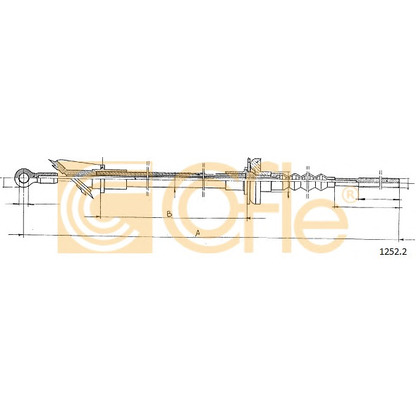 Foto Cable de accionamiento, accionamiento del embrague COFLE 12522