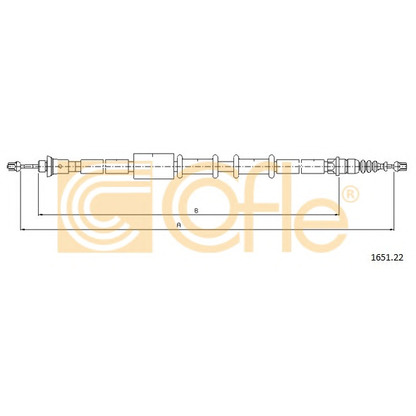 Photo Cable, parking brake COFLE 165122