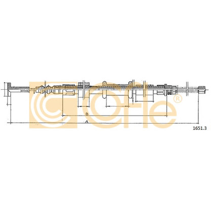 Photo Cable, parking brake COFLE 16513