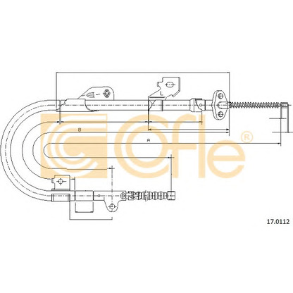 Photo Cable, parking brake COFLE 170112
