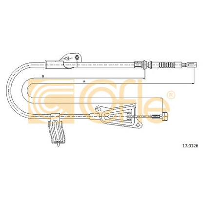 Photo Cable, parking brake COFLE 170126