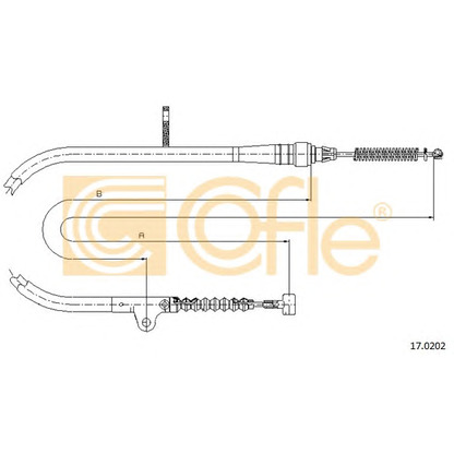 Photo Cable, parking brake COFLE 170202