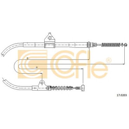 Photo Cable, parking brake COFLE 170203