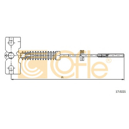 Photo Cable, parking brake COFLE 170221