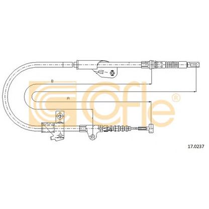 Foto Cable de accionamiento, freno de estacionamiento COFLE 170237
