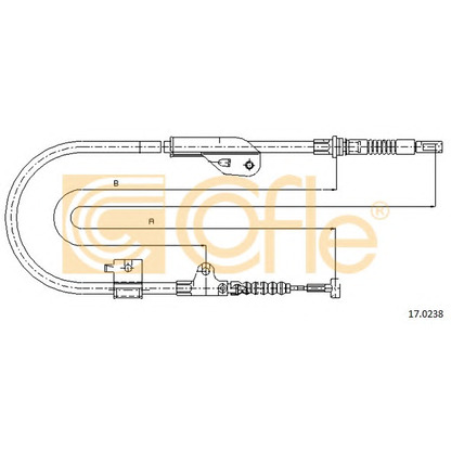 Photo Cable, parking brake COFLE 170238