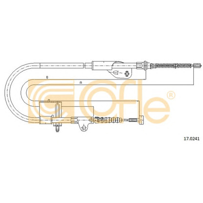 Foto Cable de accionamiento, freno de estacionamiento COFLE 170241