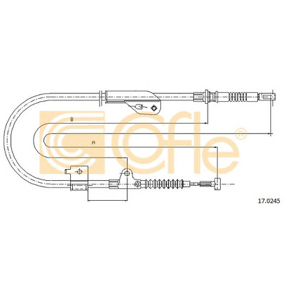 Photo Cable, parking brake COFLE 170245