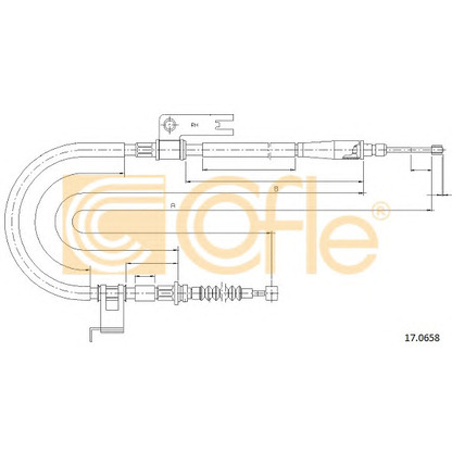 Photo Cable, parking brake COFLE 170658