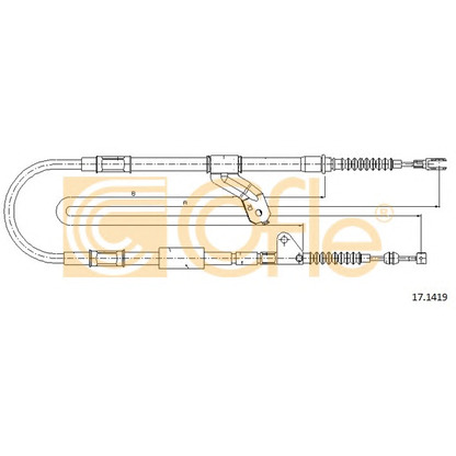 Foto Cable de accionamiento, freno de estacionamiento COFLE 171419