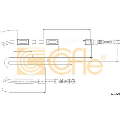 Photo Cable, parking brake COFLE 171425