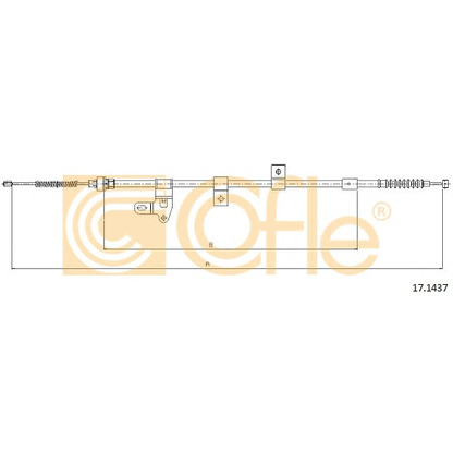 Photo Cable, parking brake COFLE 171437