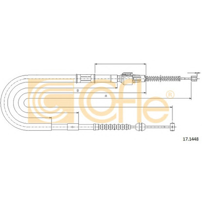 Photo Cable, parking brake COFLE 171448