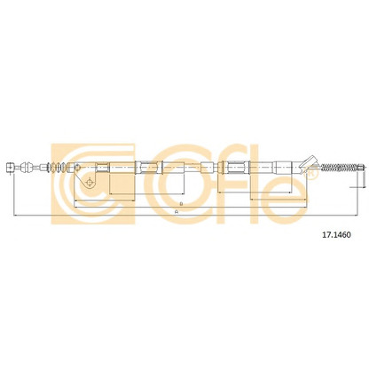 Photo Cable, parking brake COFLE 171460