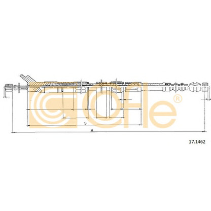 Photo Tirette à câble, frein de stationnement COFLE 171462